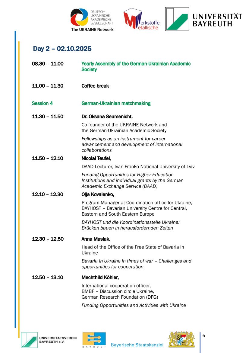 PDF Programme for the days of ukraine 2025