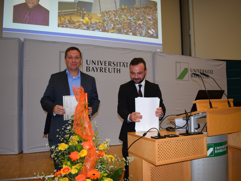 Fakultätspreis der guten Lehre 2017 an Dr.-Ing. Florian Scherm, Fakultät für Ingenieurwissenschaften, Uni Bayreuth